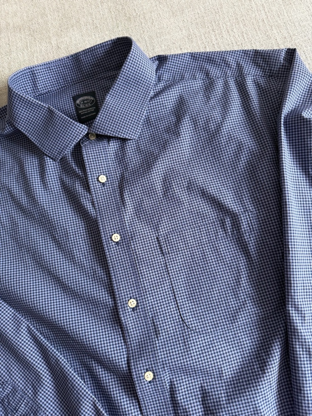 Brooks Brothers Big & Tall Stretch Supima®
Cotton Non-Iron Button Dress Shirt